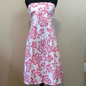 Vintage Y2K B. Smart strapless floral dress